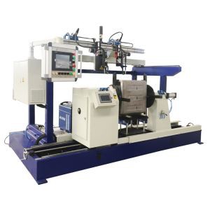 Svařovací stroj na palivové nádrže automobilu