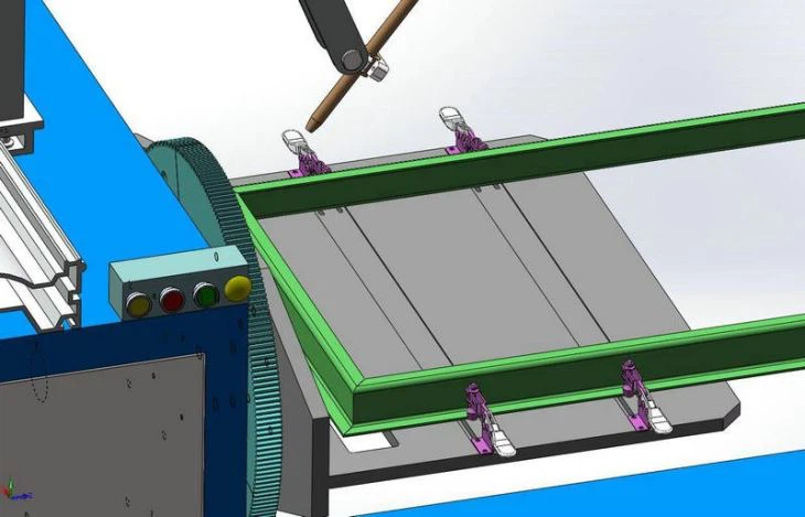 auto window and door welder machine